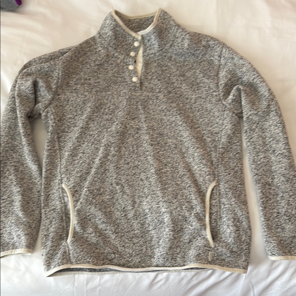 Eddie Bauer Gray Cowl Neck Jacket